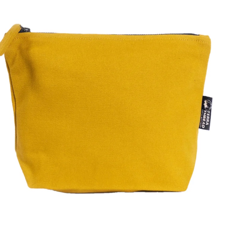 Terra Thread Eco Friendly Makeup Bag In Yellow — image 2 of 5